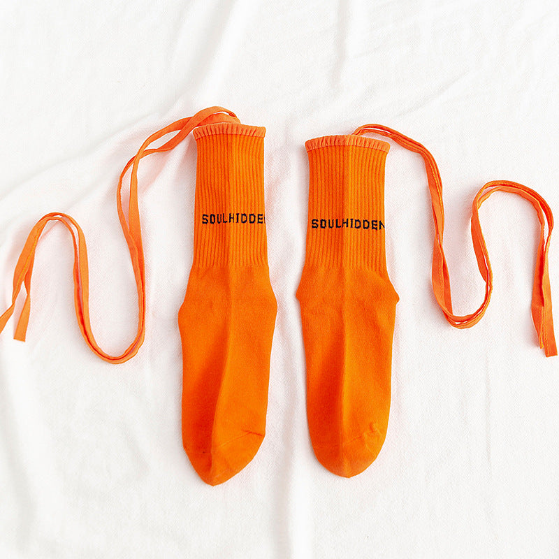 cross-strap socks