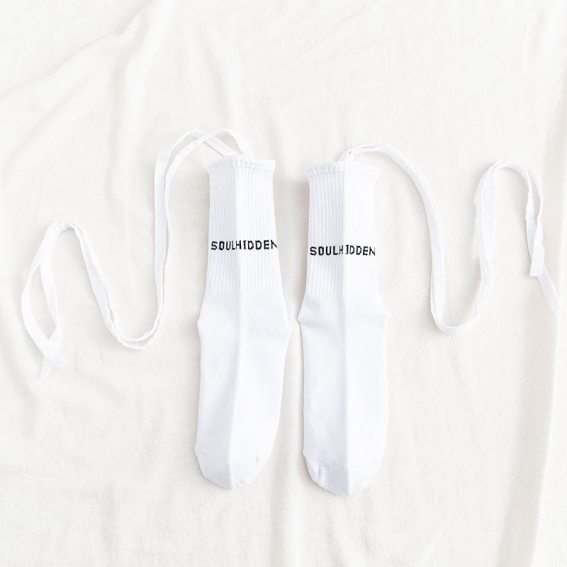 cross-strap socks
