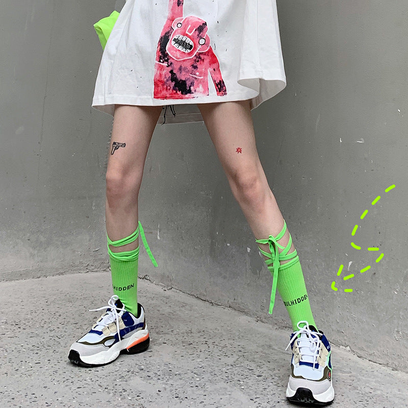 cross-strap socks