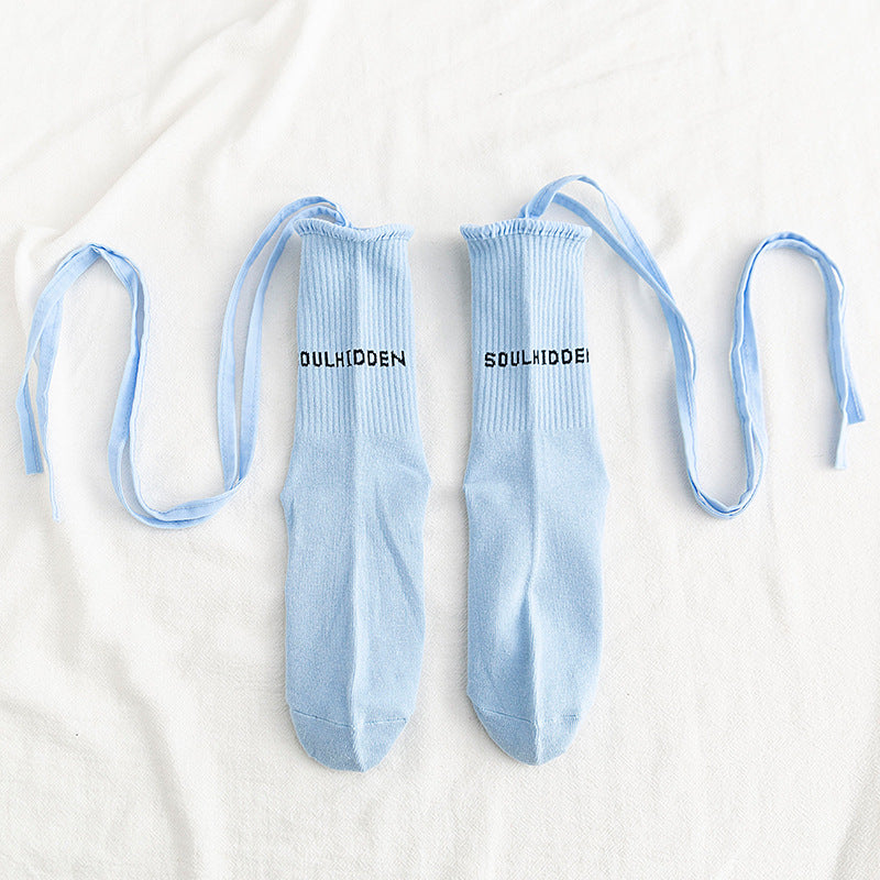 cross-strap socks